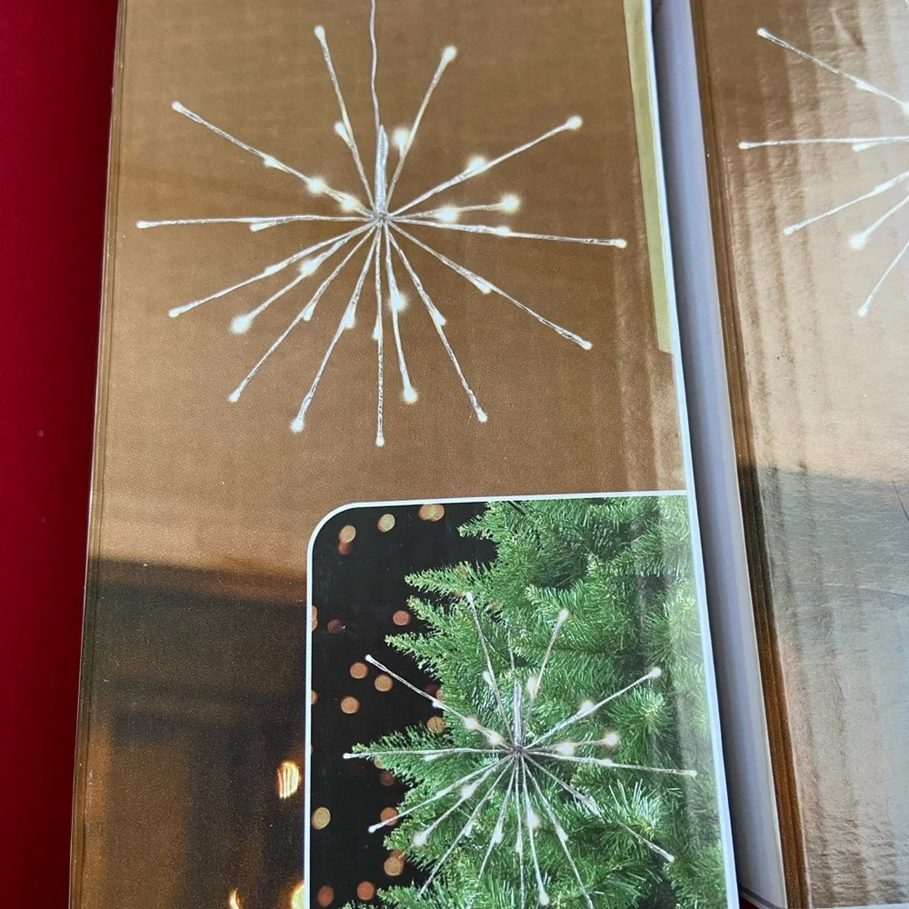 Holiday Time Silver Starburst Lights – Christmas Decor